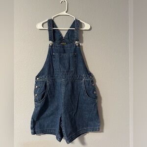 Vintage Woolrich Denim Shortalls Overalls -Size Large